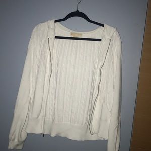 Micheal kors zip up sweater